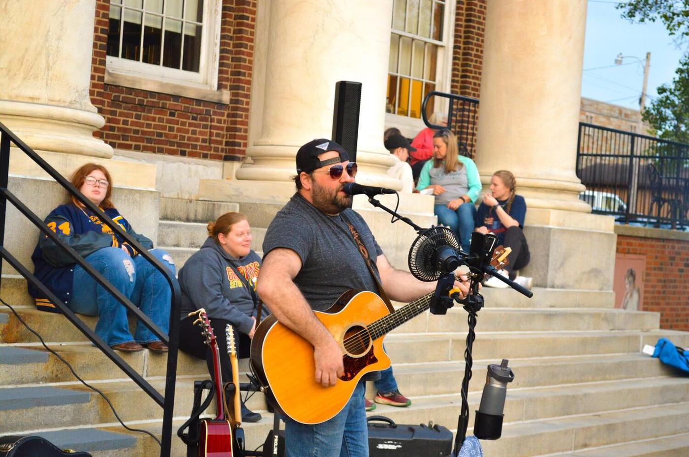 Live music at a downtown Greensburg event