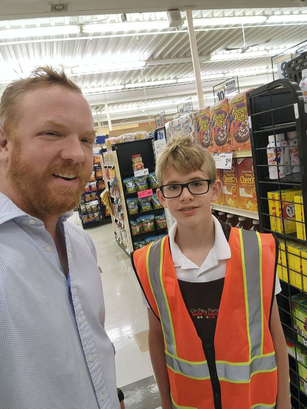Tom with one of our cart crew
