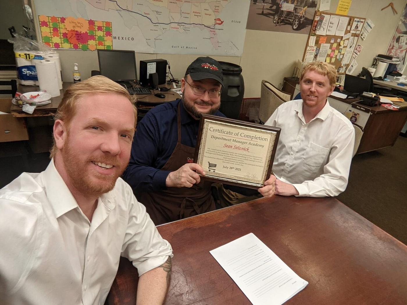Recognizing an associate's certification - we celebrate growth