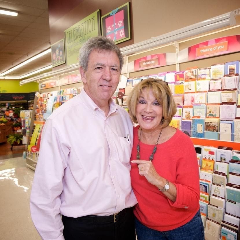 Ray Charley with Kathy, the Shop 'n Save Lady